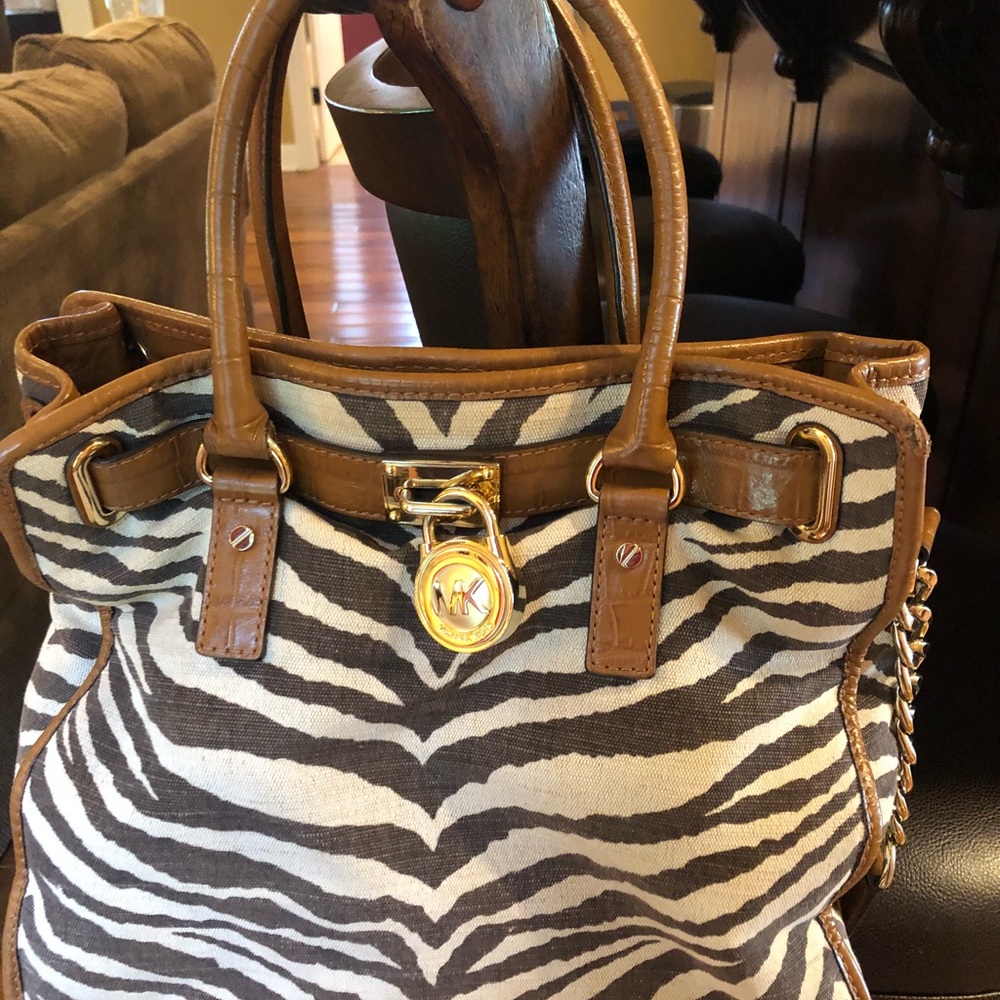 Michael Kors zebra print purse